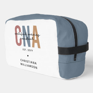 Custom CNA Retro Certified Nursing Assistant Gifts Dopp Kit