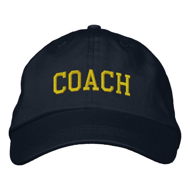 Custom Coach Gift Embroidered Hat (Front)