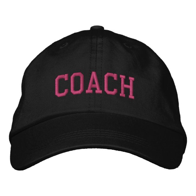 Custom Coach Gift Embroidered Hat (Front)