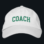 Custom Coach Gift Embroidered Hat<br><div class="desc">Show your appreciation with a custom embroidered “COACH” baseball cap, designed in a bold athletic block style for a classic, sporty look. Easily personalize it using the design tools—change the font, select thread colors, or add a coach’s name or team mascot to make it truly one of a kind. Available...</div>