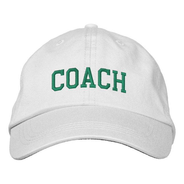 Custom Coach Gift Embroidered Hat (Front)