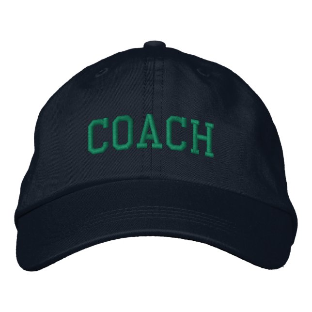 Custom Coach Gift Embroidered Hat (Front)