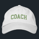 Custom Coach Gift Embroidered Hat<br><div class="desc">Show your appreciation with a custom embroidered “COACH” baseball cap, designed in a bold athletic block style for a classic, sporty look. Easily personalize it using the design tools—change the font, select thread colors, or add a coach’s name or team mascot to make it truly one of a kind. Available...</div>