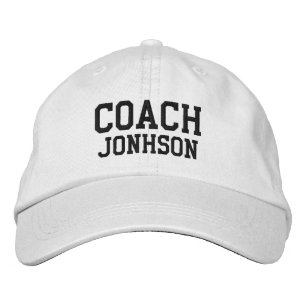 Custom Coach Name Embroidered Hat