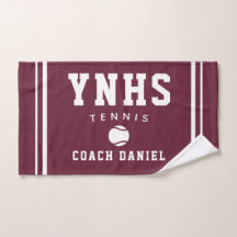 Custom Coach Towel – Personalised Tennis Team Gift
