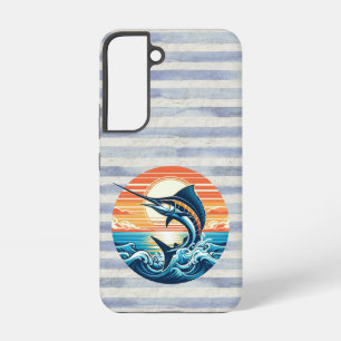 Custom Coastal/nautical/beach marlin sunset Samsung Galaxy Case