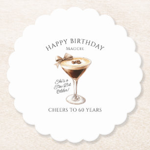 Custom Coaster 60th Birthday Espresso Martini