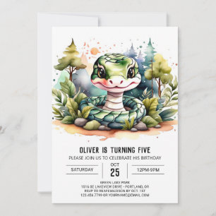 Custom Cobra Birthday Invitation