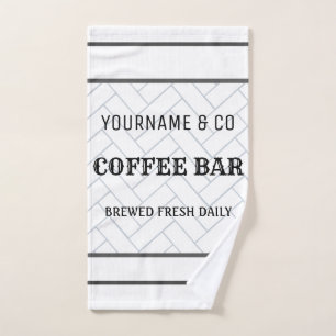 Custom Coffee Bar Modern Farmhouse Hand Towel