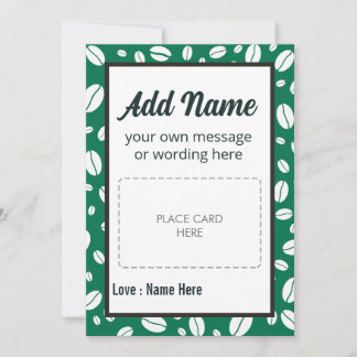 CUSTOM Coffee Gift Card Holder