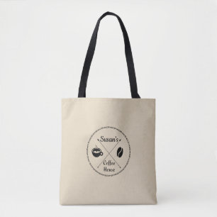 Custom Coffee House Tote Bag
