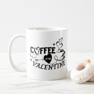 Custom Coffee Lover Heart Arrow Valentine Mug