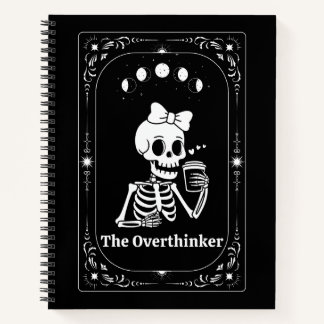 Custom Coffee Lover Tarot Whimsy Goth Zodiac Witch Notebook