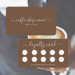 Custom Coffee Loyalty Card Simple Script