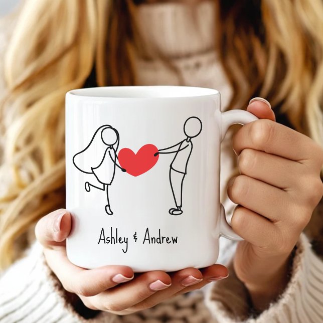 Custom Coffee Mug Gift for Girlfriend & Boyfriend (wedding gift mug gift for couples, coffee cups for couples gift, personalized gifts for couples mug,)