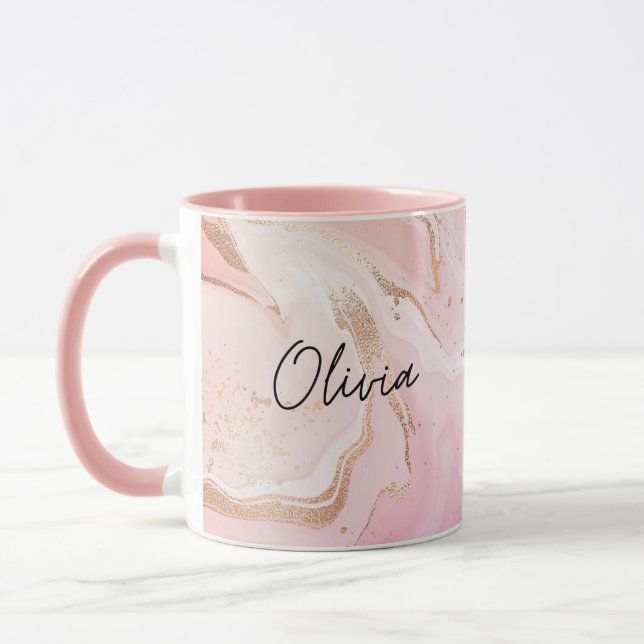 Custom Coffee Mug with Text Custom Personalise (Left)