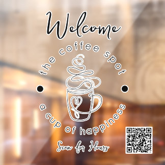 Custom Coffee Shop Add Your Logo Modern Minimalist