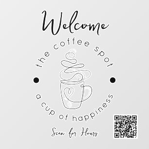 Custom Coffee Shop Add Your Logo Modern Minimalist