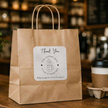 Custom Coffee Shop Add Your Logo Modern Minimalist
