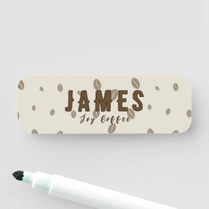 Custom Coffee Shop Name Tag Personalized Busines