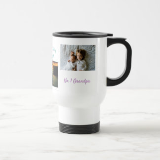 Custom Collage 3 Photo Personalised Grandma Travel Mug