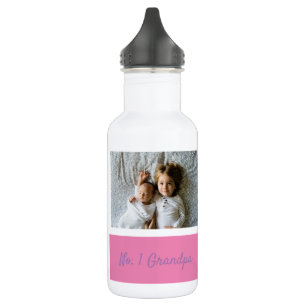 Custom Collage 3 Photo Personalised Grandpa 532 Ml Water Bottle
