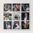 Custom Collage 9 Wedding Photo Square