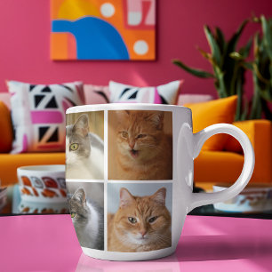 Custom Collage Photo Personalised Instagram Two-Tone Coffee Mug
