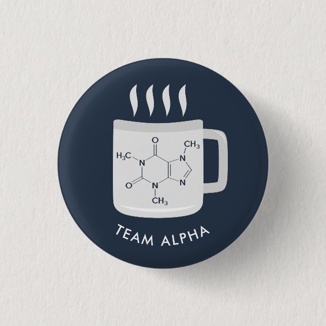 Custom College Chemistry Lab Staff Name 3 Cm Round Badge (Front)
