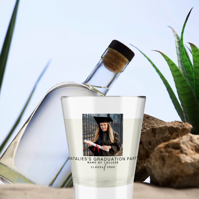 Custom College Graduation Party Favours For Guests Shot Glass (Creator Uploaded)