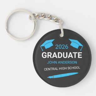 Custom College High School Graduation 2026 Key Ring
