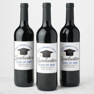 Custom College Name and Year Graduation Party  Wine Label