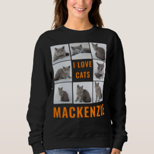 Custom College Photos and Name Personalised Womens Sweatshirt