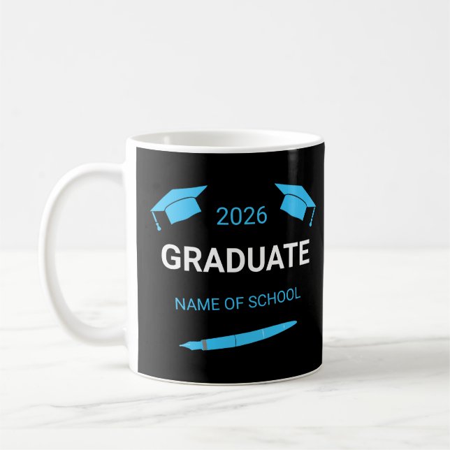 Custom College School Graduation 2026 Coffee Mug (Left)