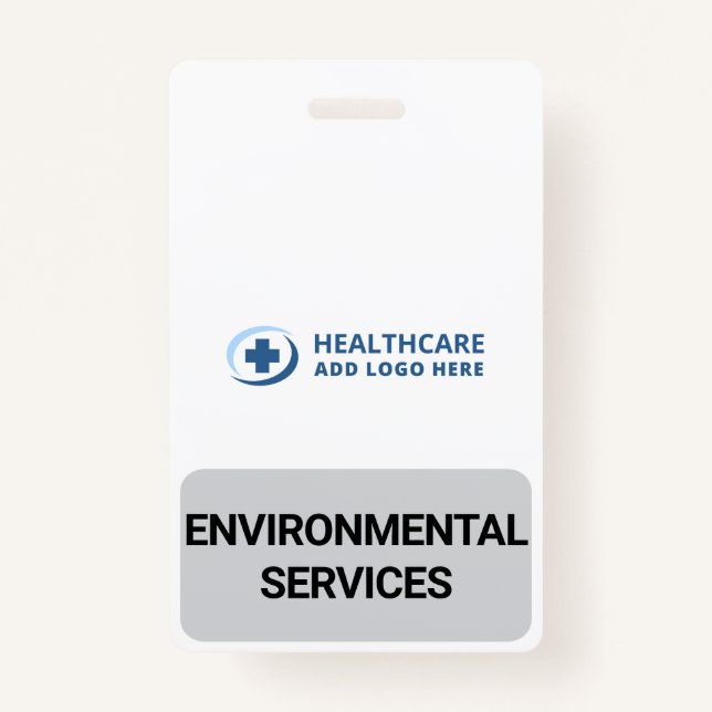 Custom Color EVS Environmental Services Companion ID Badge (Front)