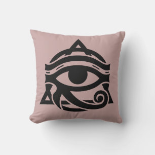 Custom Color Greek Eye of Horus Cushion