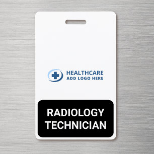 Custom Color Medical Role Radiology Tech Companion ID Badge