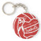 Custom Color Personalized Netball Keyring