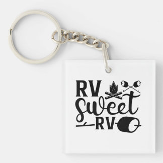 CUSTOM COLOR RV Sweet RV Camping Key Ring