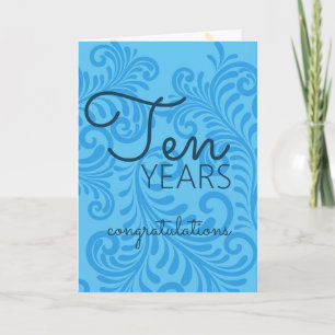 Custom color UNIVERSAL employee anniversary card
