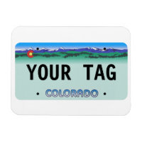 Custom Colorado License Plate magnet
