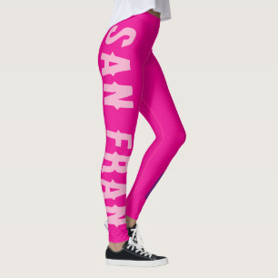 Custom Colorful LGBTQ+ Rainbow Pride SAN FRAN Leggings