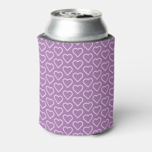Custom Colors Can Cooler with Hearts