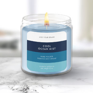 Custom Colors Modern Color Block Product Label