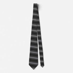 Custom Colors Modern Striped Neck Tie - Gray