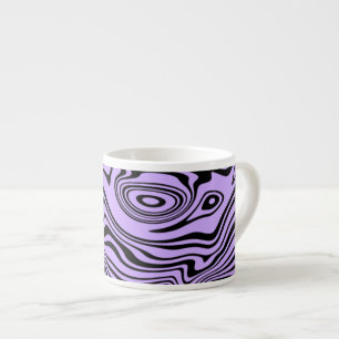 Custom Colors Waves Espresso Cup - Purple