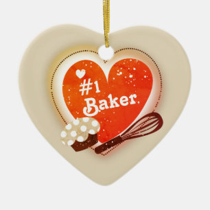 Custom colour #1 Baker Christmas tree ornament