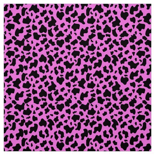 Custom colour animal print [pink] fabric (Swatch)