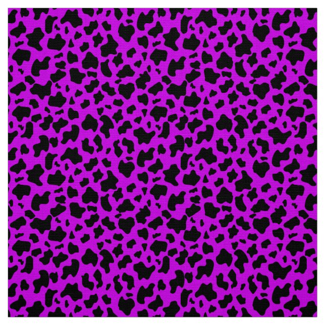 Custom colour animal print [purple] fabric (Swatch)