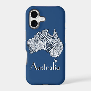 Custom Colour Australia Map Art